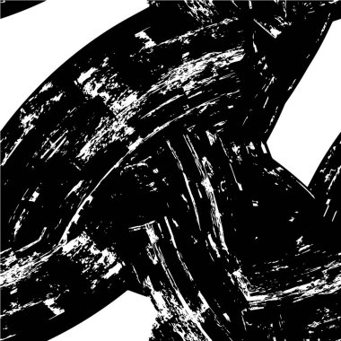 Çizik ve çiziklerle dolu siyah beyaz bir arka plan. Soyut vektör illüstrasyonu.