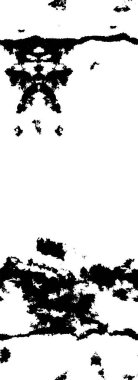 Grunge üst üste biniyor. Soyut siyah-beyaz vektör arkaplanı. Çatlak, leke ve noktalarda kirli desenli tek renkli klasik yüzey. Karanlık korku tarzında eski bir duvar.