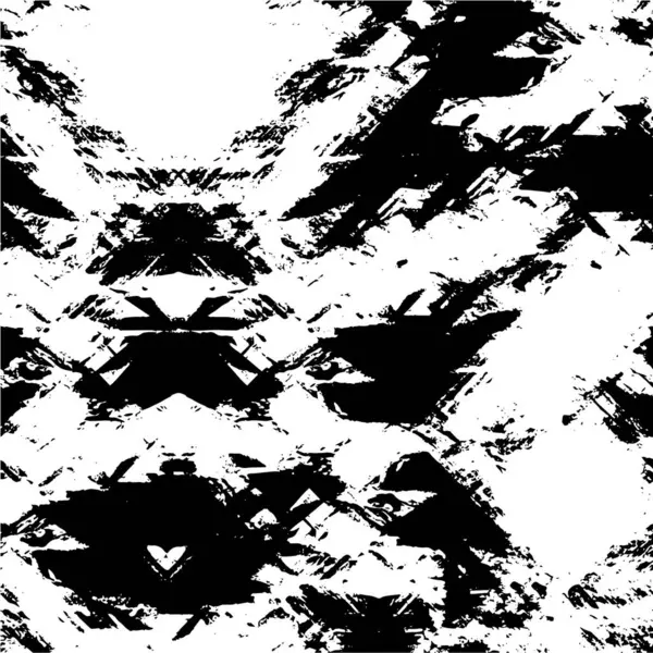 Чорно Білий Абстрактний Візерунок Дизайну Оздоблення — стоковий вектор