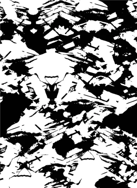 Черно Белый Абстрактный Рисунок Оформления Декора — стоковый вектор