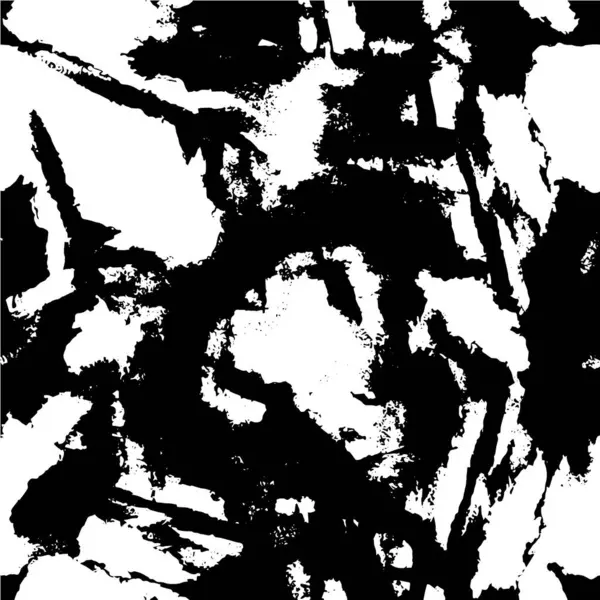 Siyah Beyaz Sıkıntılı Desen — Stok Vektör