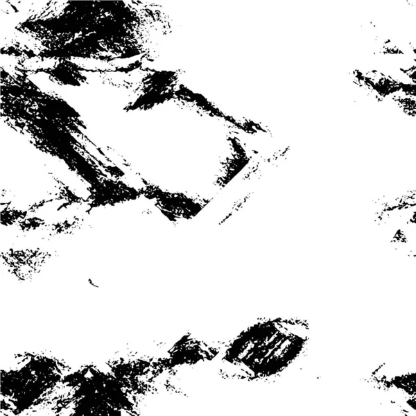 Noir Blanc Coups Pinceau Sur Fond Blanc — Image vectorielle