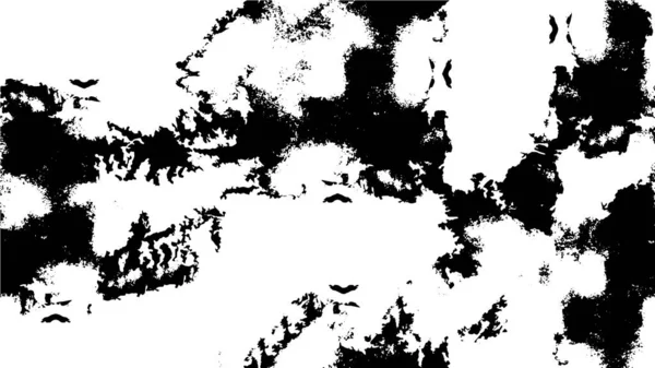 Grunge Černé Bílé Městské Vektorové Textury Šablony Abstraktní Neuspořádaný Prach — Stockový vektor