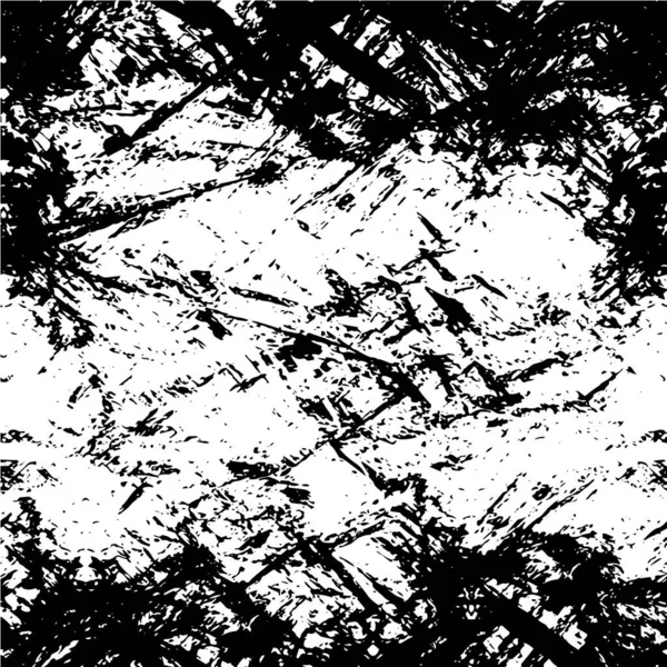 Preto Branco Grunge Texturizado Padrão Fundo Abstrato — Vetor de Stock