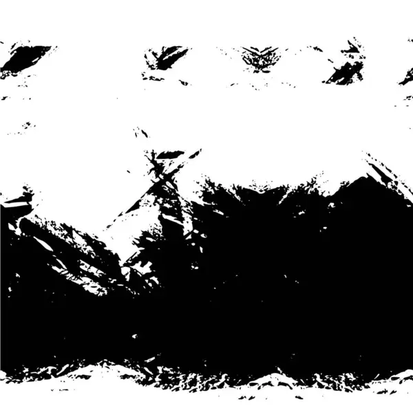 Coups Pinceau Grunge Noir Sur Fond Blanc — Image vectorielle