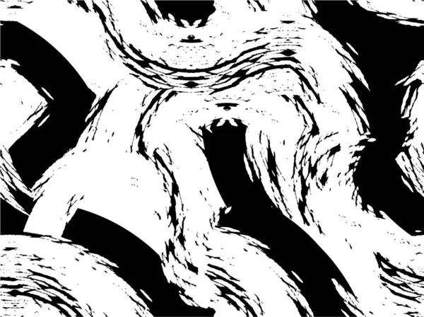 Fondo Angustiado Textura Blanco Negro Con Arañazos Líneas Ilustración Vectorial — Archivo Imágenes Vectoriales