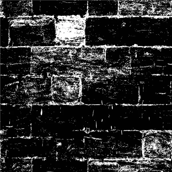 Grunge Fal Textúra Fekete Fehér Háttér — Stock Vector