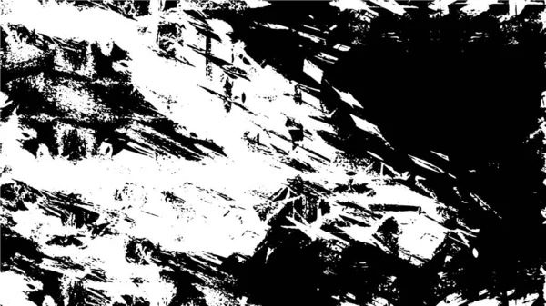 Занепокоєний Фон Чорно Білій Текстурі Точками Плямами Подряпинами Лініями Анотація — стоковий вектор