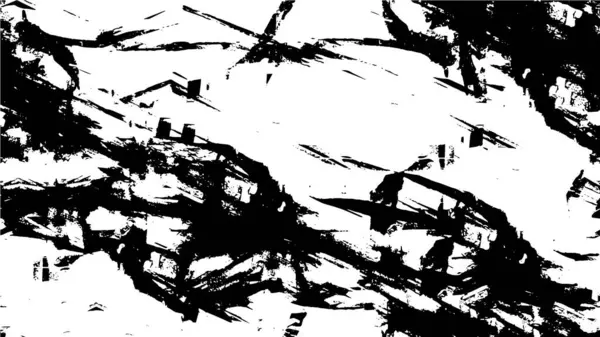 Черно Белый Гранж Текстурированный Узор Абстрактный Фон — стоковый вектор