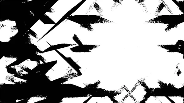 Motif Texturé Grunge Noir Blanc Fond Abstrait — Image vectorielle