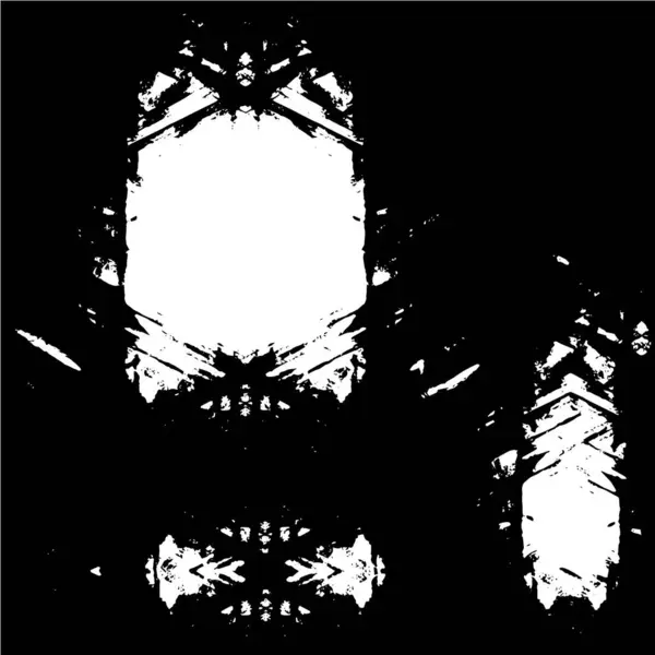 Patrón Texturizado Grunge Blanco Negro Fondo Abstracto — Archivo Imágenes Vectoriales