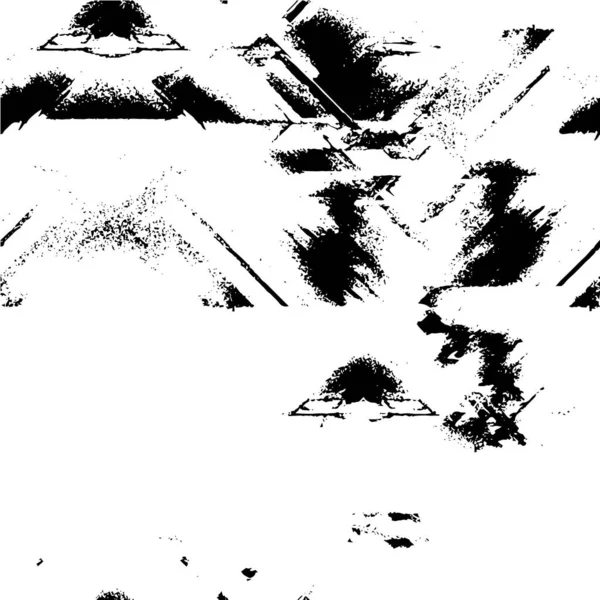 Motif Texturé Grunge Noir Blanc Fond Abstrait — Image vectorielle