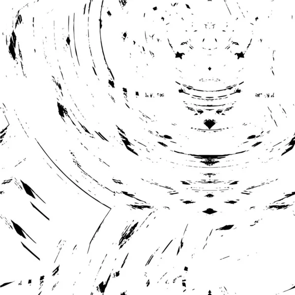 Чорно Білий Гранжевий Текстурований Візерунок Абстрактний Фон — стоковий вектор