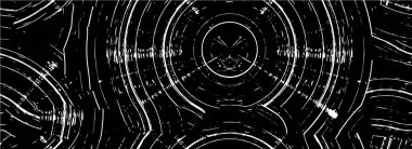 Grunge üst üste biniyor. Soyut siyah-beyaz vektör arkaplanı. Çatlak, leke ve noktalarda kirli desenli tek renkli klasik yüzey. Karanlık korku tarzında eski bir duvar.