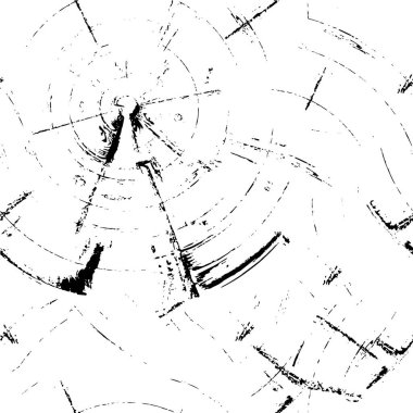 Grunge üst üste biniyor. Soyut siyah-beyaz vektör arkaplanı. Çatlak, leke ve noktalarda kirli desenli tek renkli klasik yüzey. Karanlık korku tarzında eski bir duvar.