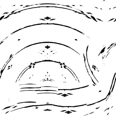 Grunge üst üste biniyor. Soyut siyah-beyaz vektör arkaplanı. Çatlak, leke ve noktalarda kirli desenli tek renkli klasik yüzey. Karanlık korku tarzında eski bir duvar.