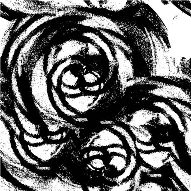 Grunge üst üste biniyor. Soyut siyah-beyaz vektör arkaplanı. Çatlak, leke ve noktalarda kirli desenli tek renkli klasik yüzey. Karanlık korku tarzında eski bir duvar.