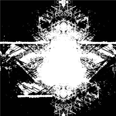 Yüzeyinde desenli boya olan duvar kağıdı, siyah ve beyaz desenli.