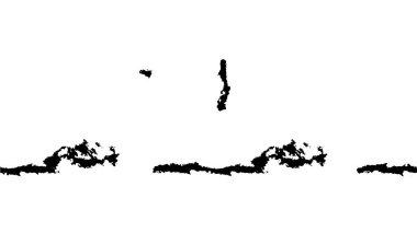 Siyah beyaz çiziklerle pürüzlü yüzey, soyut yıpranmış duvar kağıdı