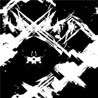 Siyah beyaz çiziklerle pürüzlü yüzey, soyut yıpranmış duvar kağıdı