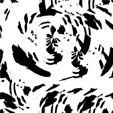 Siyah beyaz çiziklerle pürüzlü yüzey, soyut yıpranmış duvar kağıdı