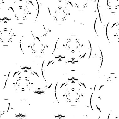 Sıkıntılı lekeler ve kirli arka planla yapılmış desen