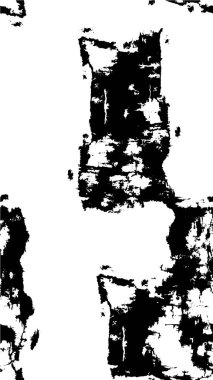 Basit siyah beyaz lekelerle yapılmış dağınık desen