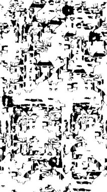 Basit siyah beyaz lekelerle yapılmış desen