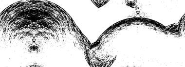 Basit siyah beyaz lekelerle yapılmış desen