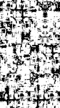 Tek renkli desenli ve grungy çizikli
