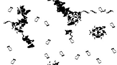 Çizikli basit monokrom grunge deseni