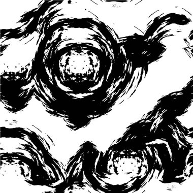 Çizik ve çiziklerle dolu siyah beyaz bir arka plan. Soyut vektör illüstrasyonu.                