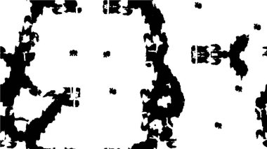 Çizik ve çiziklerle dolu siyah beyaz bir arka plan. Soyut vektör illüstrasyonu.                