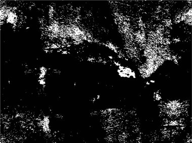 Çizik ve çiziklerle dolu siyah beyaz bir arka plan. Soyut vektör illüstrasyonu.                