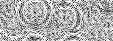 Çizik ve çiziklerle dolu siyah beyaz bir arka plan. Soyut vektör illüstrasyonu.                