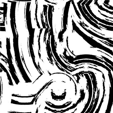 Çizik ve çiziklerle dolu siyah beyaz bir arka plan. Soyut vektör illüstrasyonu.                