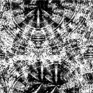 Çizik ve çiziklerle dolu siyah beyaz bir arka plan. Soyut vektör illüstrasyonu.                