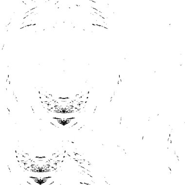 Çizik ve çiziklerle dolu siyah beyaz bir arka plan. Soyut vektör illüstrasyonu.                