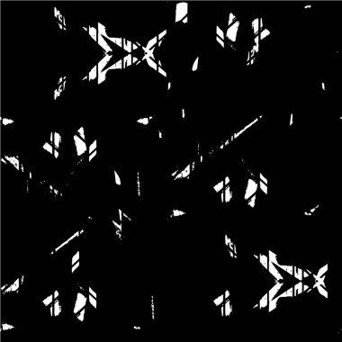 Çizik ve çiziklerle dolu siyah beyaz bir arka plan. Soyut vektör illüstrasyonu.                