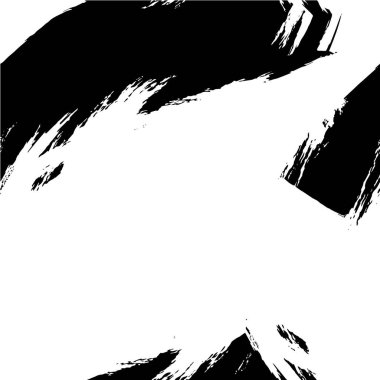 Çizik ve çiziklerle dolu siyah beyaz bir arka plan. Soyut vektör illüstrasyonu.                