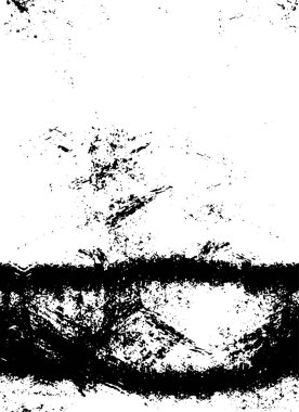 Çizik ve çiziklerle dolu siyah beyaz bir arka plan. Soyut vektör illüstrasyonu.                