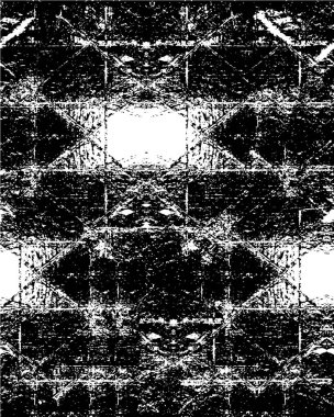 Çizik ve çiziklerle dolu siyah beyaz bir arka plan. Soyut vektör illüstrasyonu.                