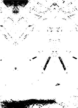 Çizik ve çiziklerle dolu siyah beyaz bir arka plan. Soyut vektör illüstrasyonu.                