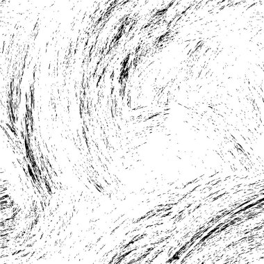 Çizik ve çiziklerle dolu siyah beyaz bir arka plan. Soyut vektör illüstrasyonu.                