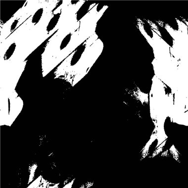 Çizik ve çiziklerle dolu siyah beyaz bir arka plan. Soyut vektör illüstrasyonu.                