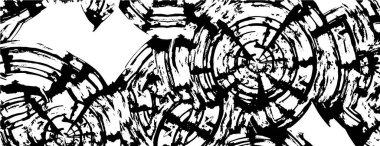 Çizik ve çiziklerle dolu siyah beyaz bir arka plan. Soyut vektör illüstrasyonu.                