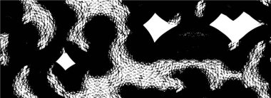 Çizik ve çiziklerle dolu siyah beyaz bir arka plan. Soyut vektör illüstrasyonu.                