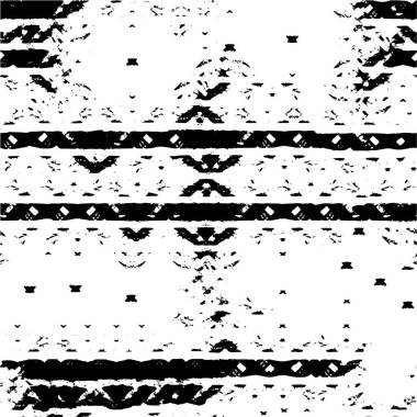 Çizik ve çiziklerle dolu siyah beyaz bir arka plan. Soyut vektör illüstrasyonu.                