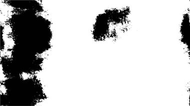 Çizik ve çiziklerle dolu siyah beyaz bir arka plan. Soyut vektör illüstrasyonu.                