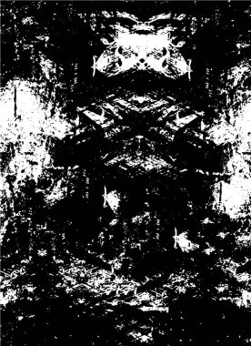 Soyut grunge arkaplanı. Monokrom dokusu. Siyah ve beyaz desenli arkaplan                      